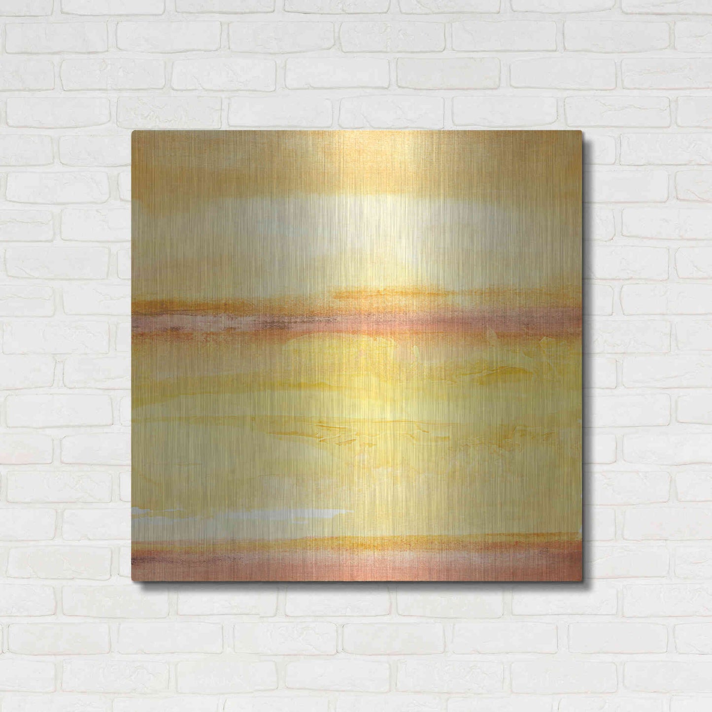 Luxe Metal Art 'Golden Sands III' by Chris Paschke, Metal Wall Art,36x36