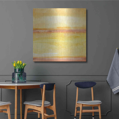 Luxe Metal Art 'Golden Sands III' by Chris Paschke, Metal Wall Art,36x36