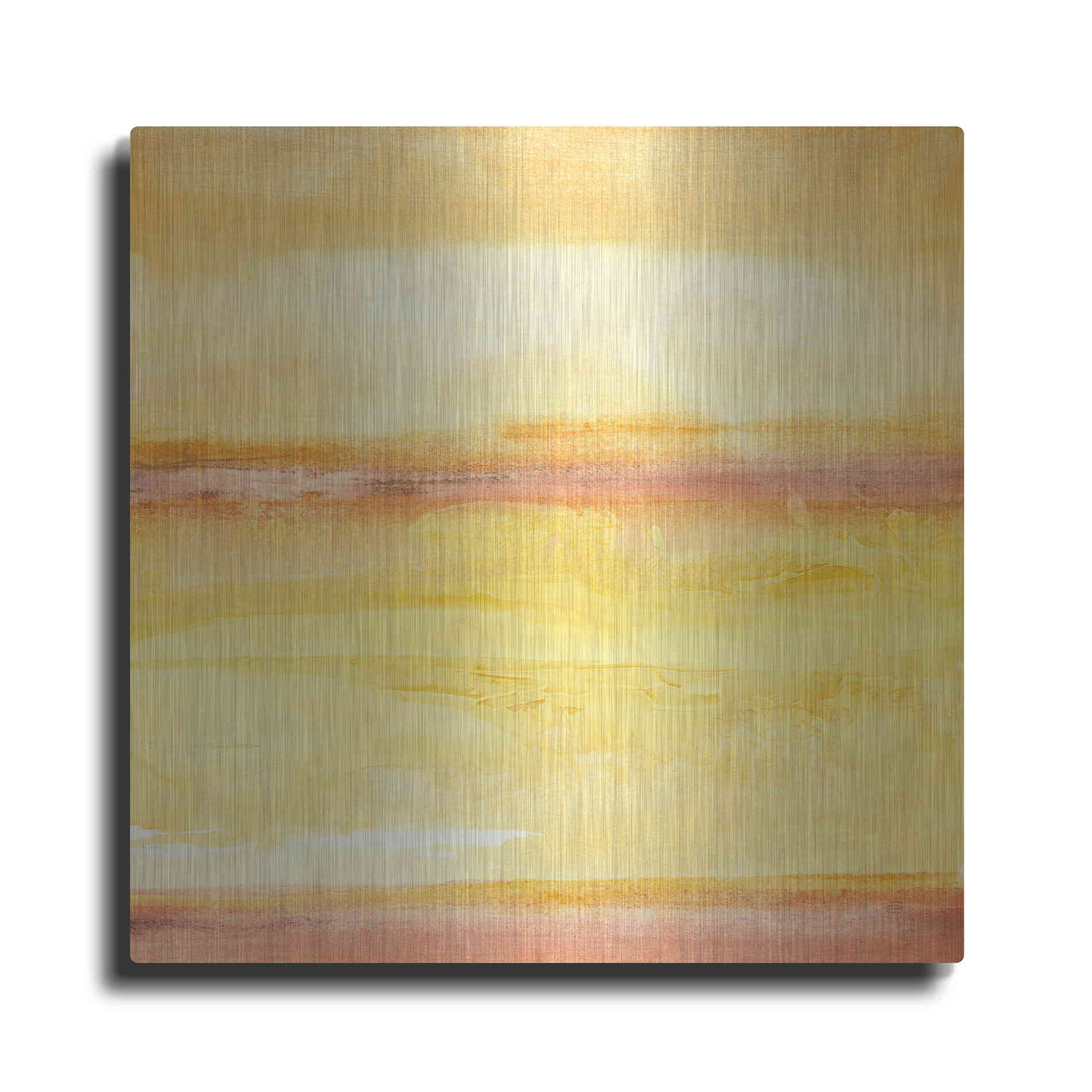Luxe Metal Art 'Golden Sands III' by Chris Paschke, Metal Wall Art