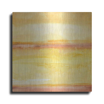 Luxe Metal Art 'Golden Sands III' by Chris Paschke, Metal Wall Art