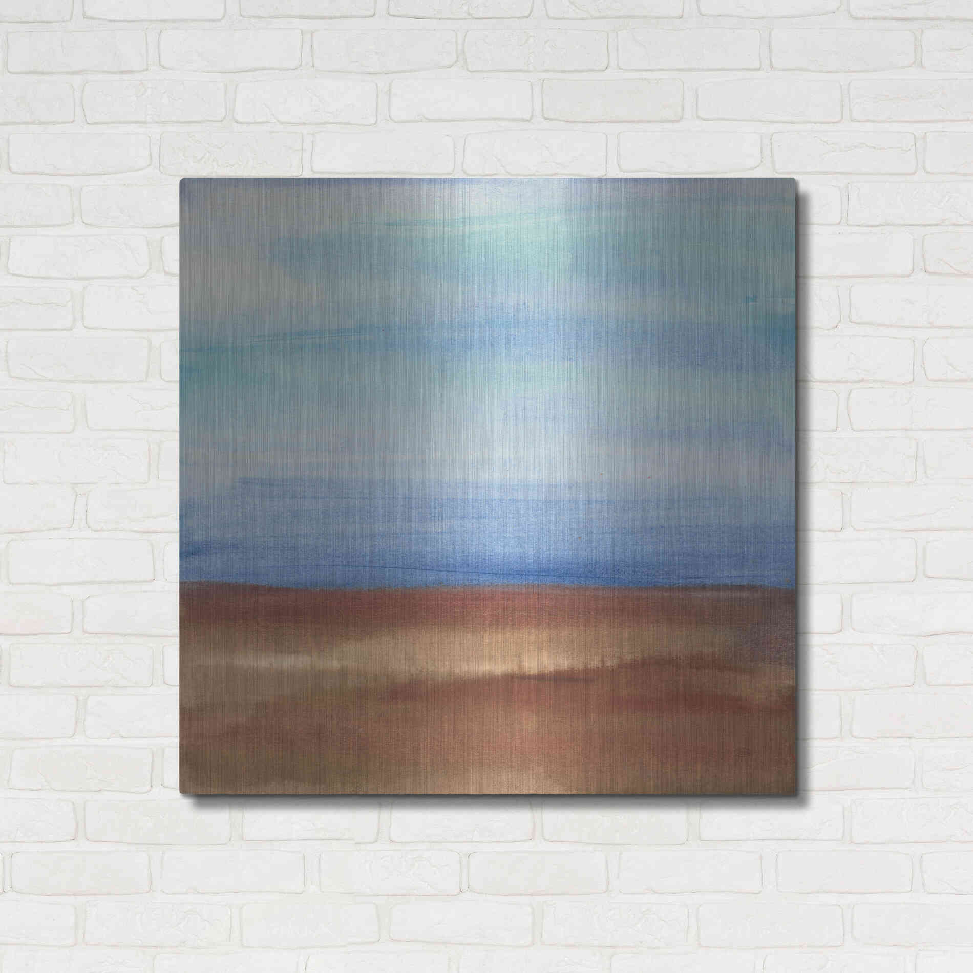 Luxe Metal Art 'Sandy Ridge I' by Chris Paschke, Metal Wall Art,36x36