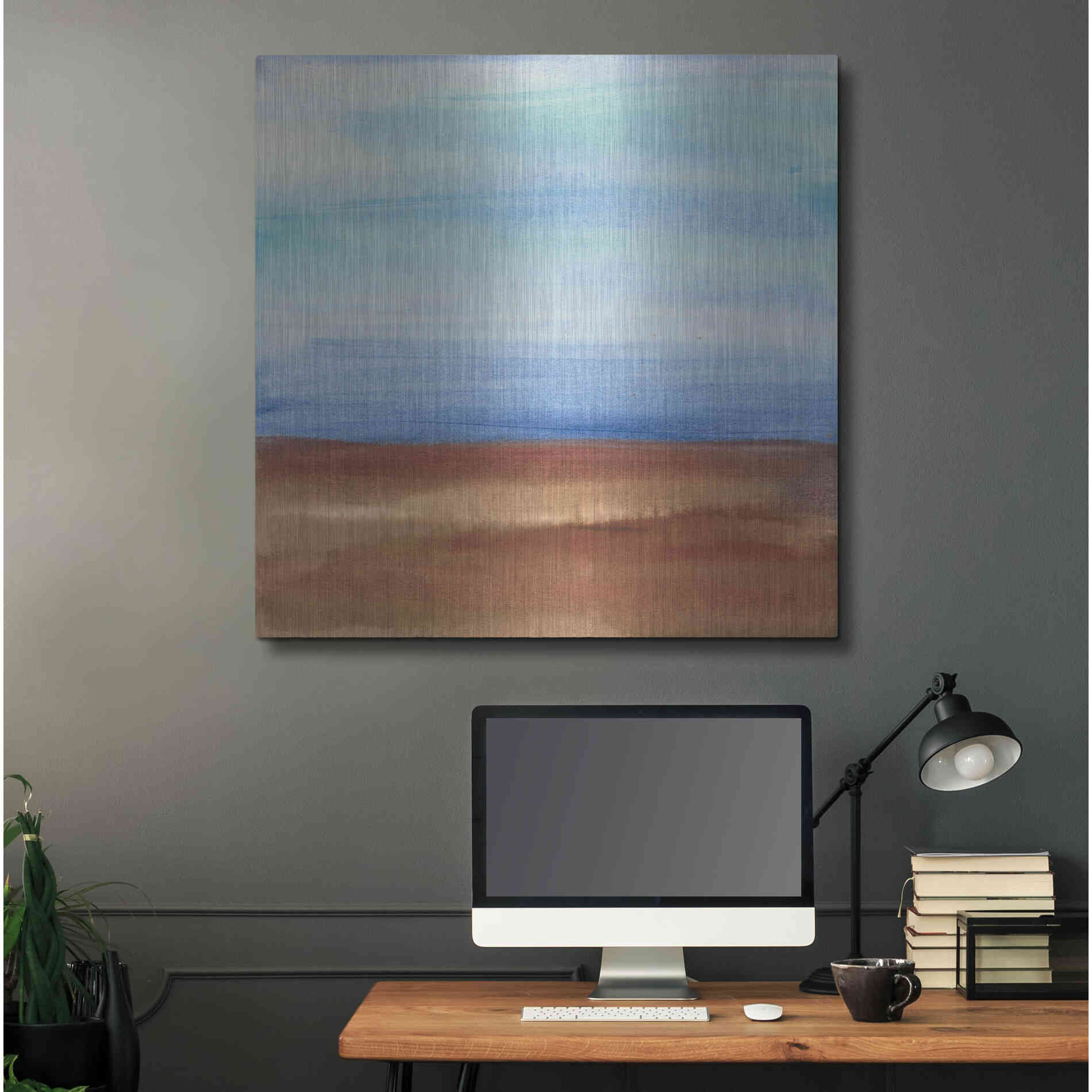 Luxe Metal Art 'Sandy Ridge I' by Chris Paschke, Metal Wall Art,36x36