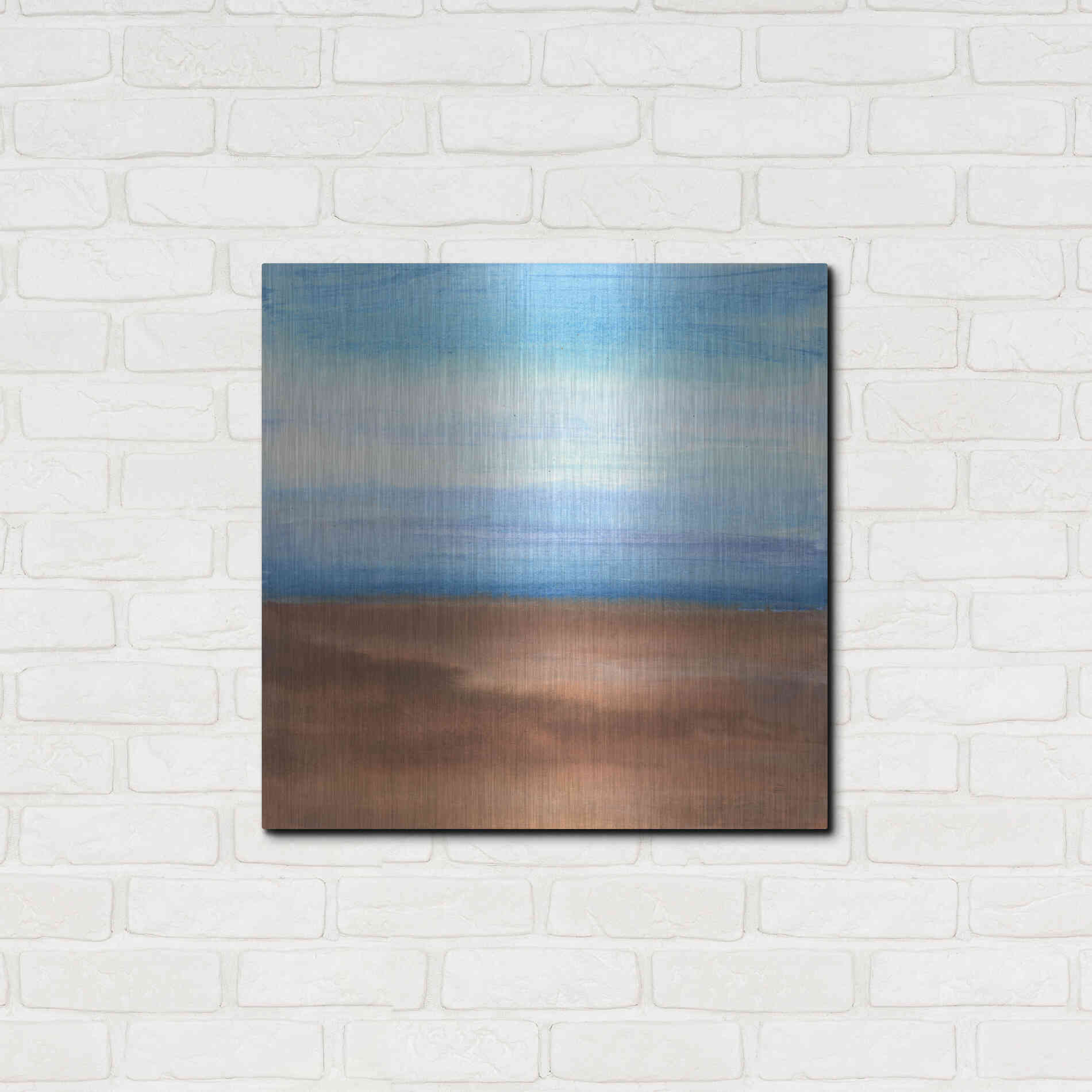 Luxe Metal Art 'Sandy Ridge II' by Chris Paschke, Metal Wall Art,24x24