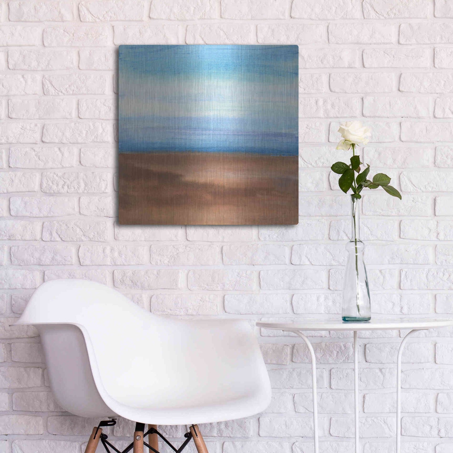 Luxe Metal Art 'Sandy Ridge II' by Chris Paschke, Metal Wall Art,24x24