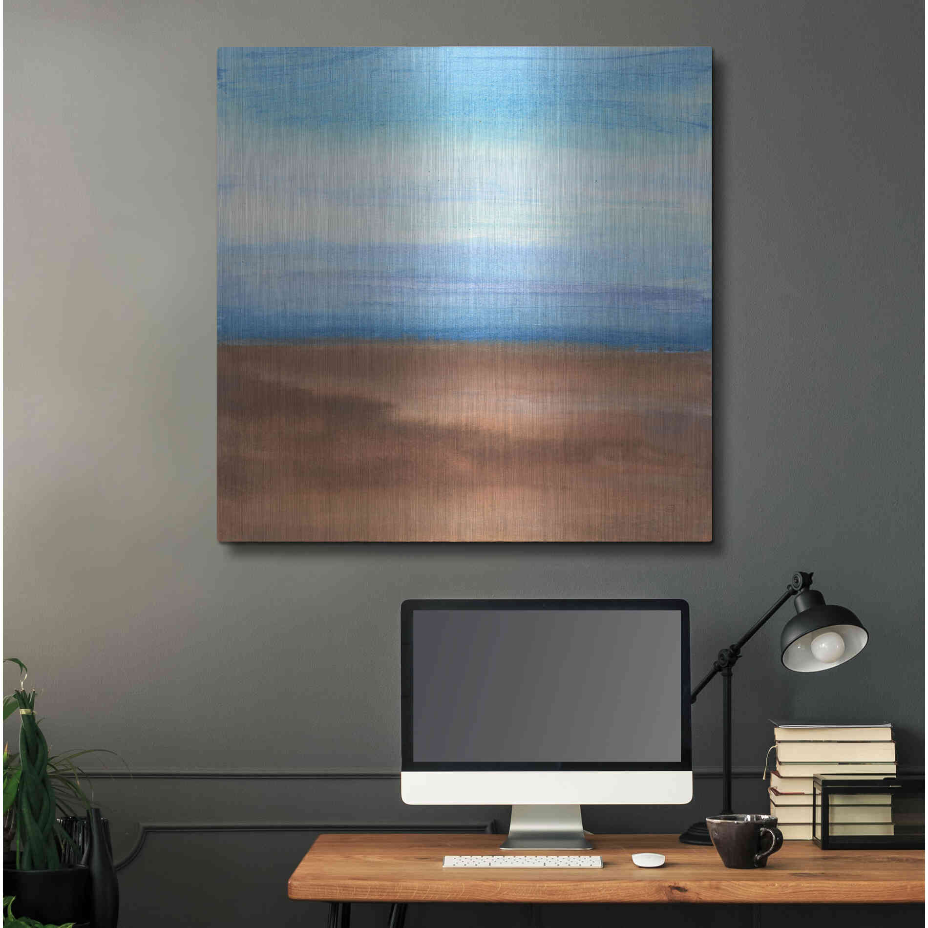 Luxe Metal Art 'Sandy Ridge II' by Chris Paschke, Metal Wall Art,36x36