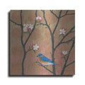 Luxe Metal Art 'Cherry Blossoms I' by Kathrine Lovell, Metal Wall Art