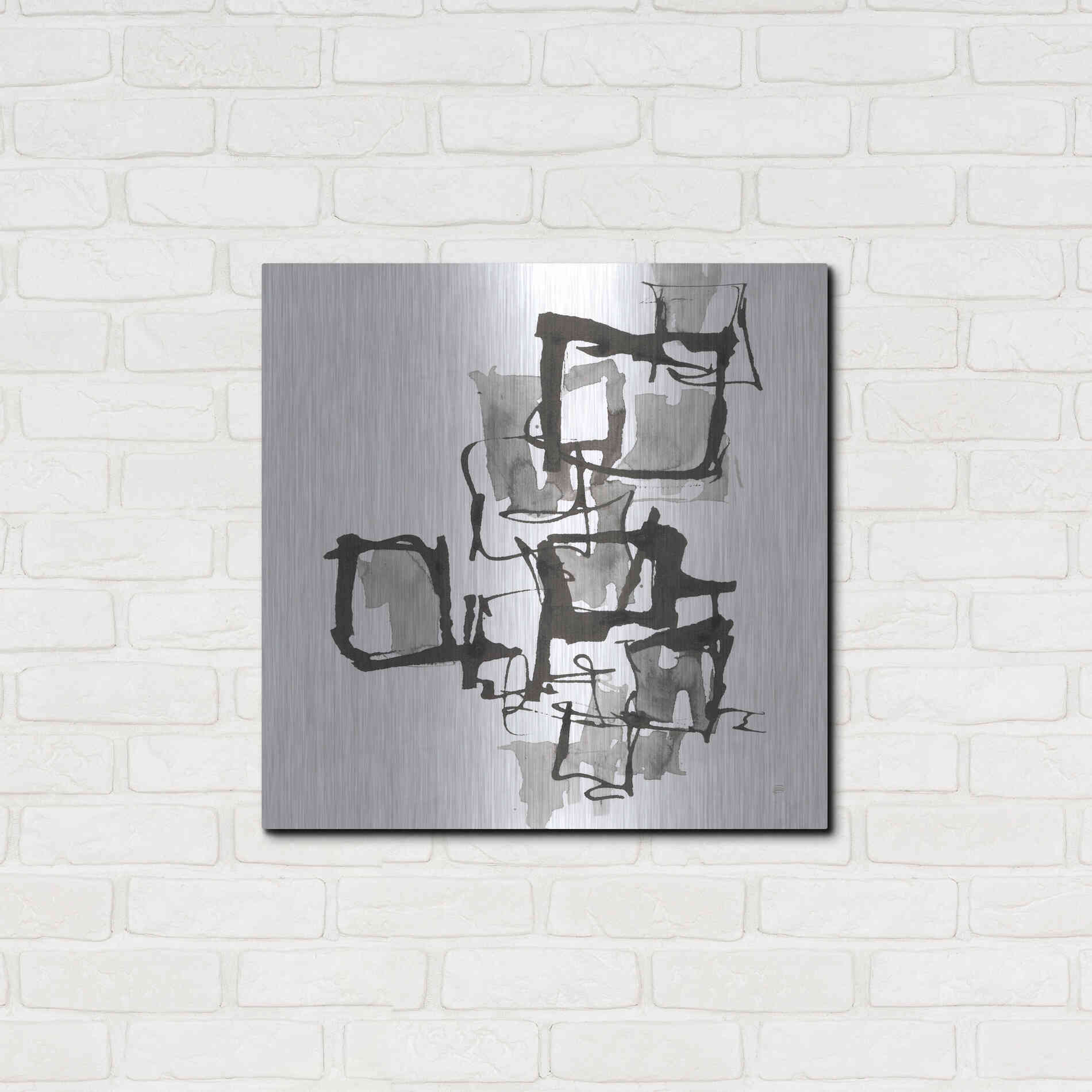Luxe Metal Art 'Boxed In I' by Chris Paschke, Metal Wall Art,24x24