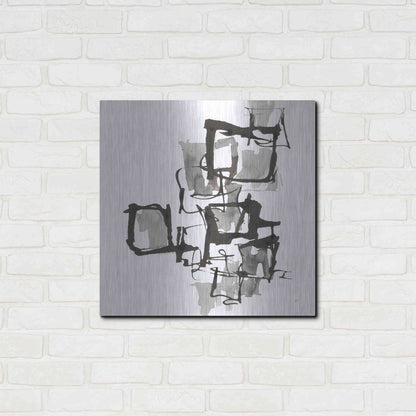 Luxe Metal Art 'Boxed In I' by Chris Paschke, Metal Wall Art,24x24
