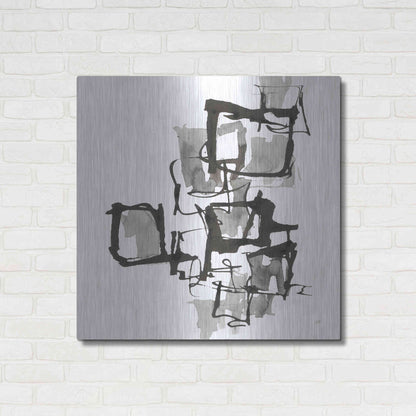 Luxe Metal Art 'Boxed In I' by Chris Paschke, Metal Wall Art,36x36