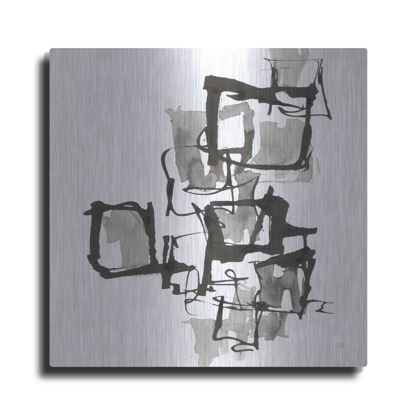 Luxe Metal Art 'Boxed In I' by Chris Paschke, Metal Wall Art