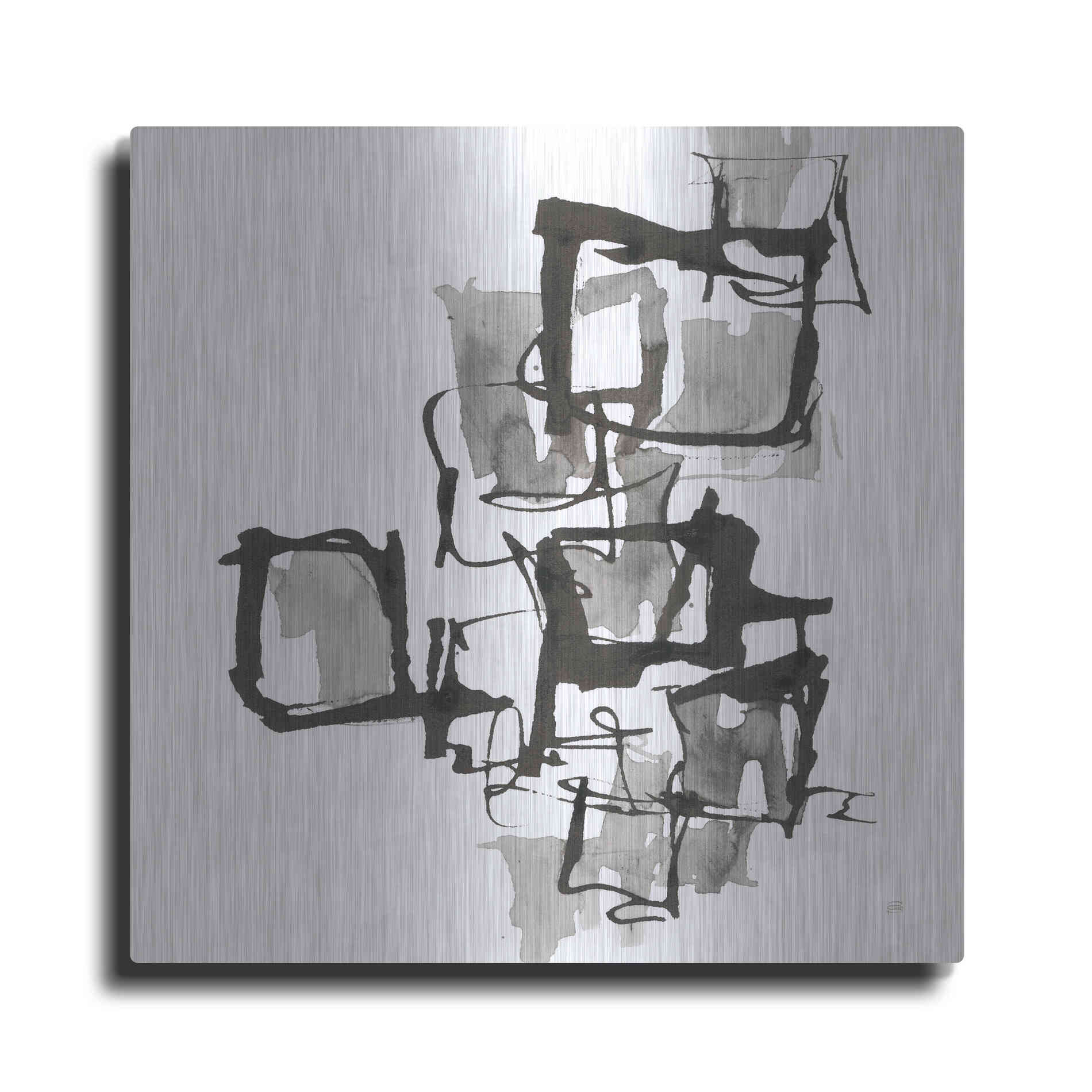 Luxe Metal Art 'Boxed In I' by Chris Paschke, Metal Wall Art