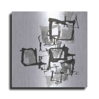 Luxe Metal Art 'Boxed In I' by Chris Paschke, Metal Wall Art