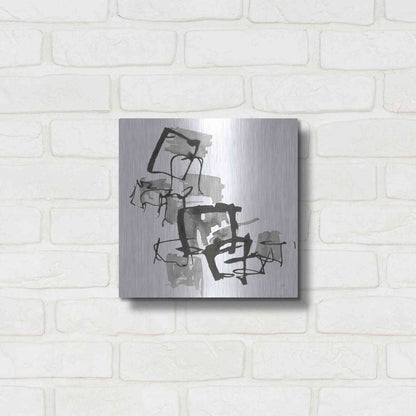 Luxe Metal Art 'Boxed In II' by Chris Paschke, Metal Wall Art,12x12