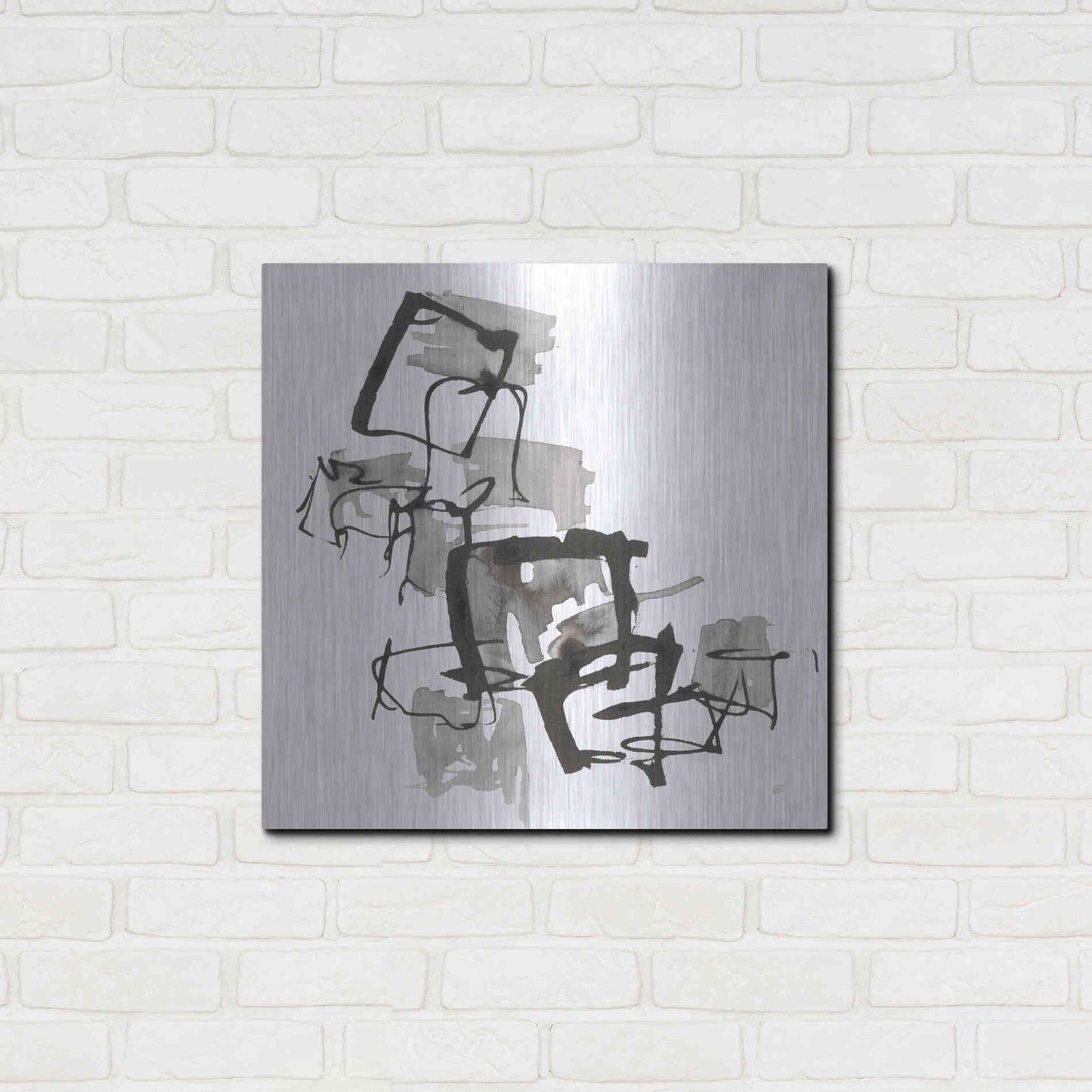 Luxe Metal Art 'Boxed In II' by Chris Paschke, Metal Wall Art,24x24