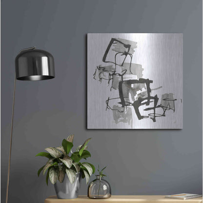 Luxe Metal Art 'Boxed In II' by Chris Paschke, Metal Wall Art,24x24