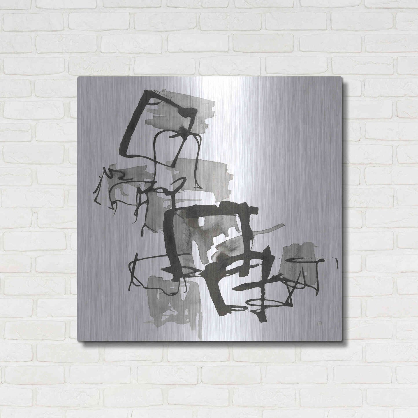 Luxe Metal Art 'Boxed In II' by Chris Paschke, Metal Wall Art,36x36