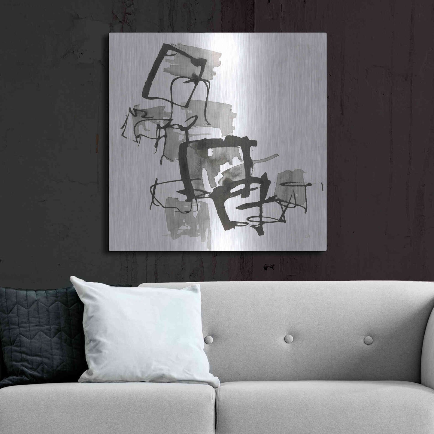 Luxe Metal Art 'Boxed In II' by Chris Paschke, Metal Wall Art,36x36