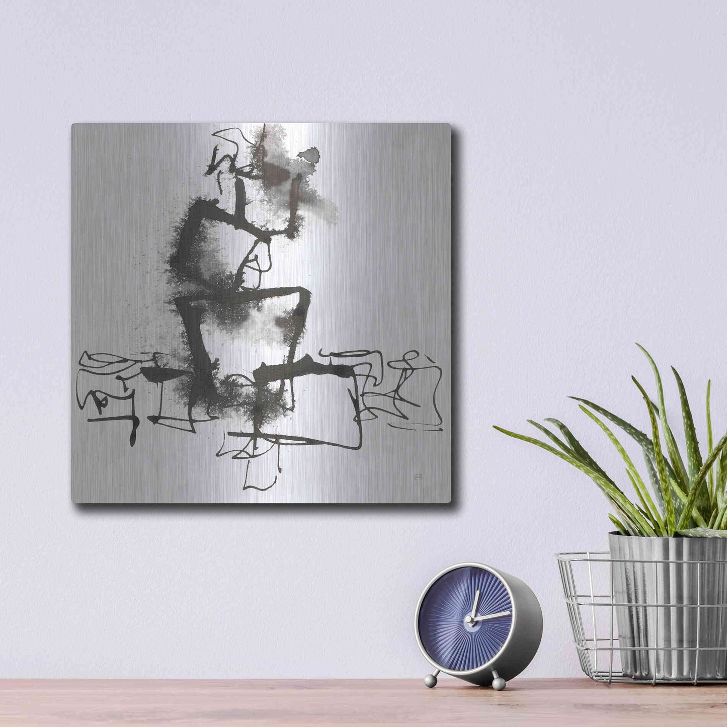 Luxe Metal Art 'Breaking Out I' by Chris Paschke, Metal Wall Art,12x12