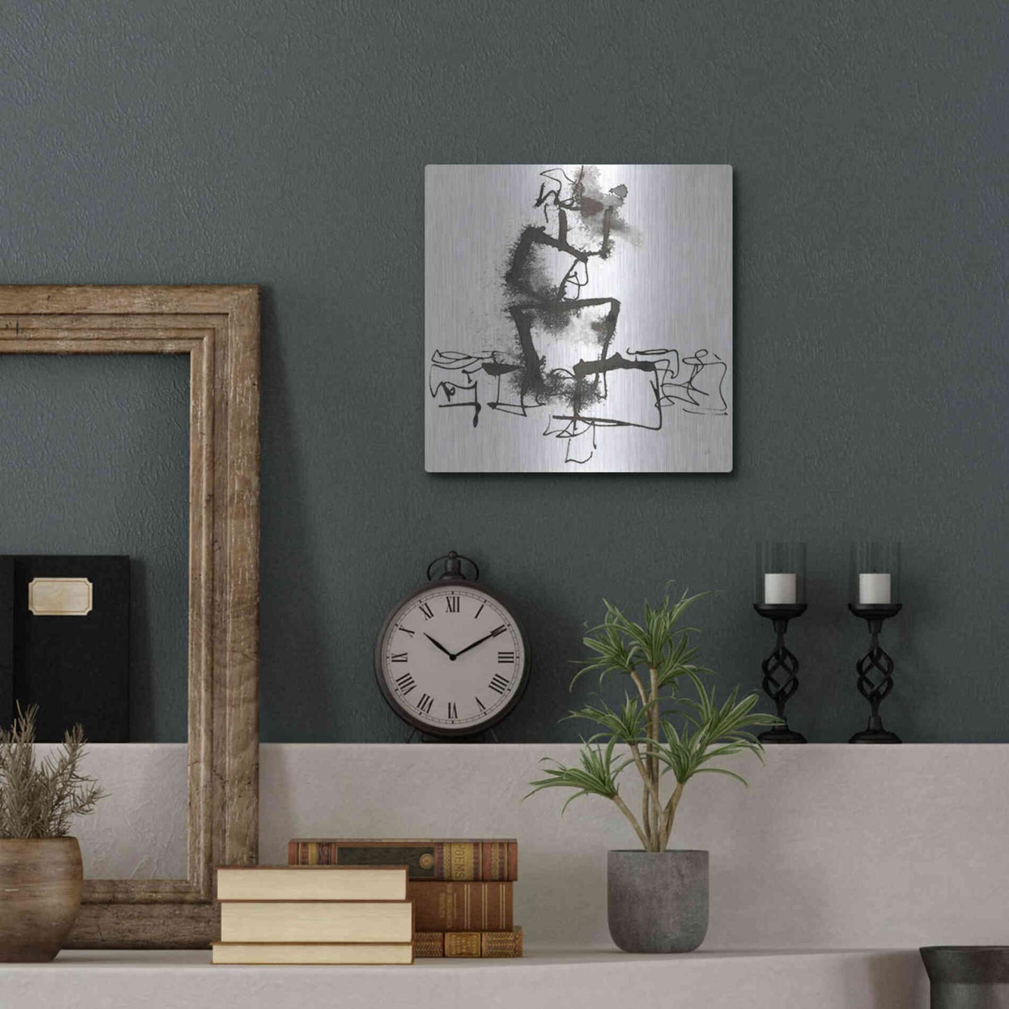 Luxe Metal Art 'Breaking Out I' by Chris Paschke, Metal Wall Art,12x12