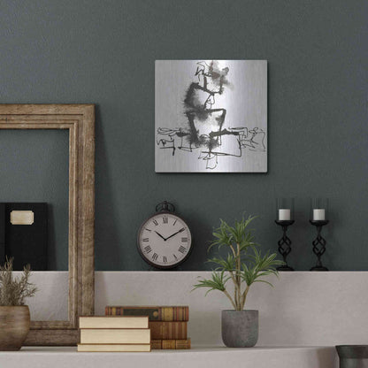 Luxe Metal Art 'Breaking Out I' by Chris Paschke, Metal Wall Art,12x12