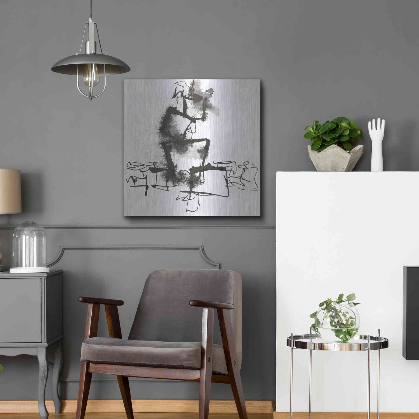 Luxe Metal Art 'Breaking Out I' by Chris Paschke, Metal Wall Art,24x24