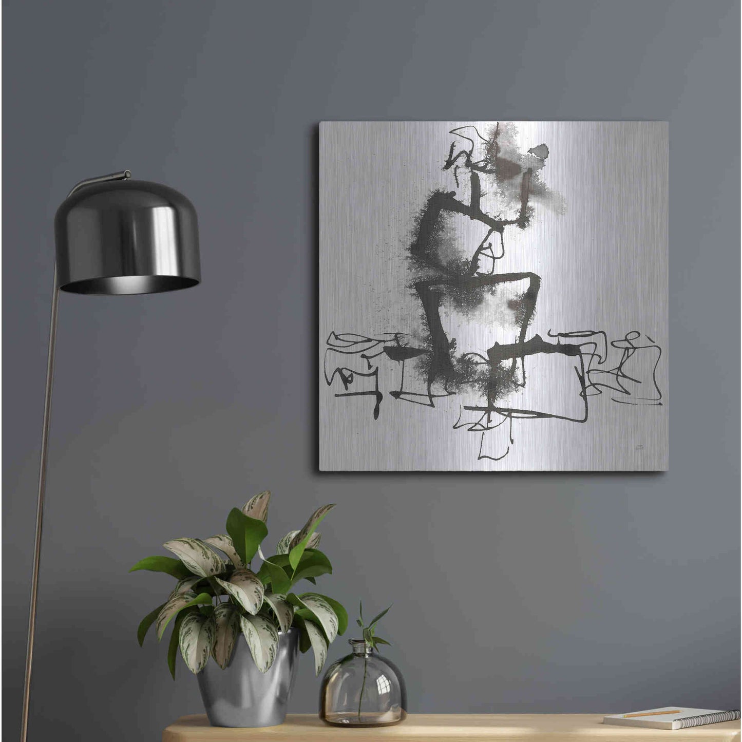 Luxe Metal Art 'Breaking Out I' by Chris Paschke, Metal Wall Art,24x24