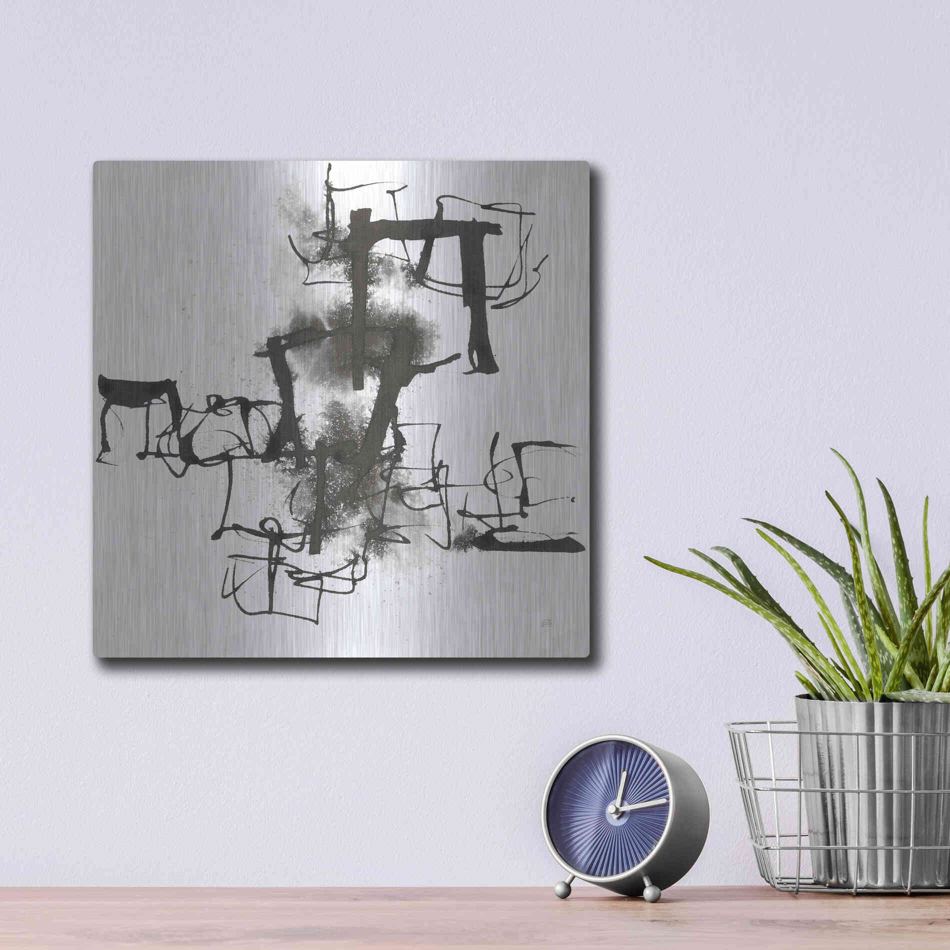 Luxe Metal Art 'Breaking Out II' by Chris Paschke, Metal Wall Art,12x12