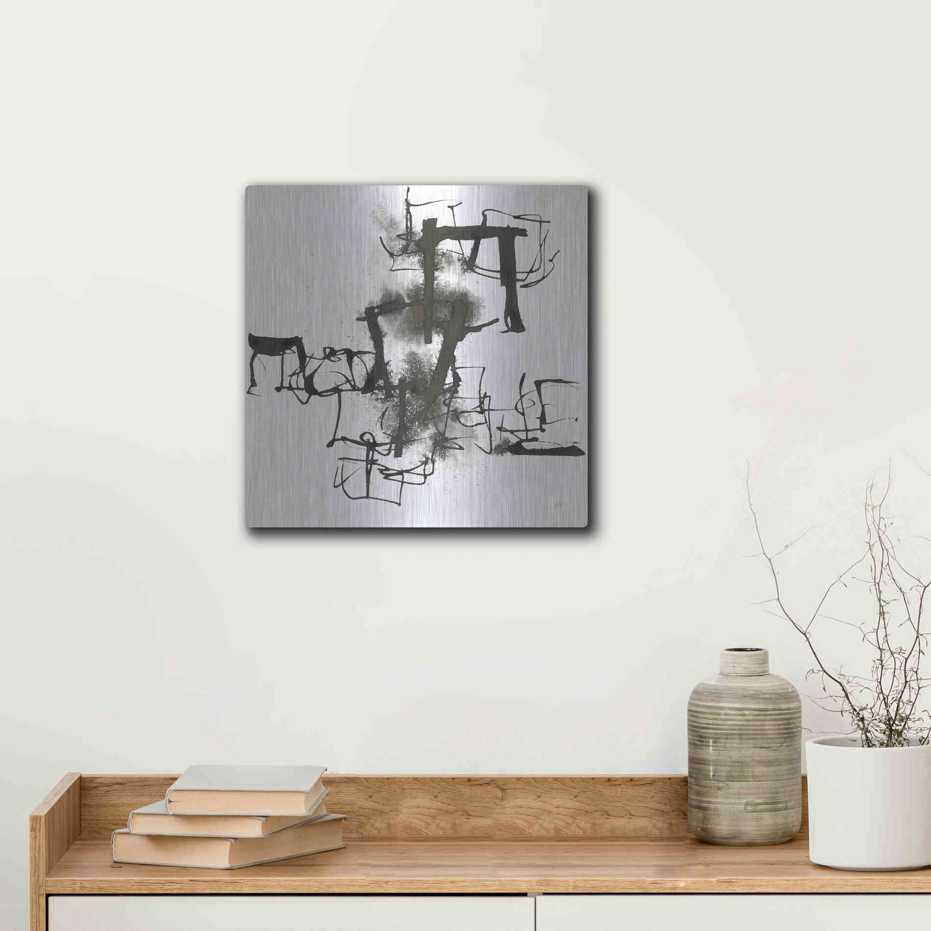 Luxe Metal Art 'Breaking Out II' by Chris Paschke, Metal Wall Art,12x12