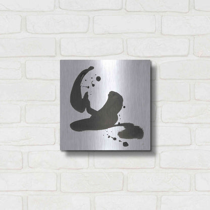 Luxe Metal Art 'Ink Drops I' by Chris Paschke, Metal Wall Art,12x12