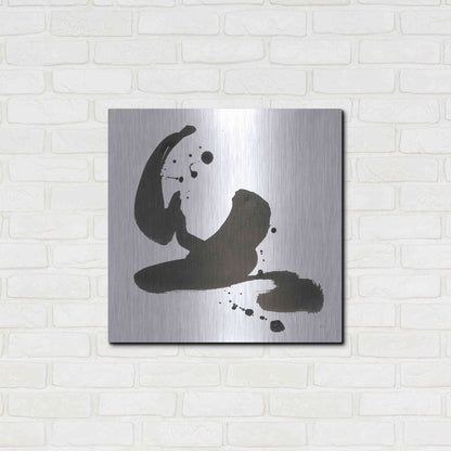 Luxe Metal Art 'Ink Drops I' by Chris Paschke, Metal Wall Art,24x24
