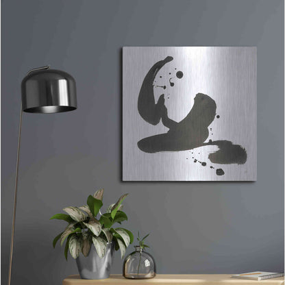 Luxe Metal Art 'Ink Drops I' by Chris Paschke, Metal Wall Art,24x24