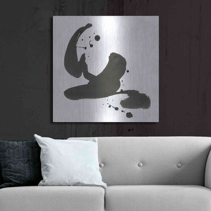 Luxe Metal Art 'Ink Drops I' by Chris Paschke, Metal Wall Art,36x36