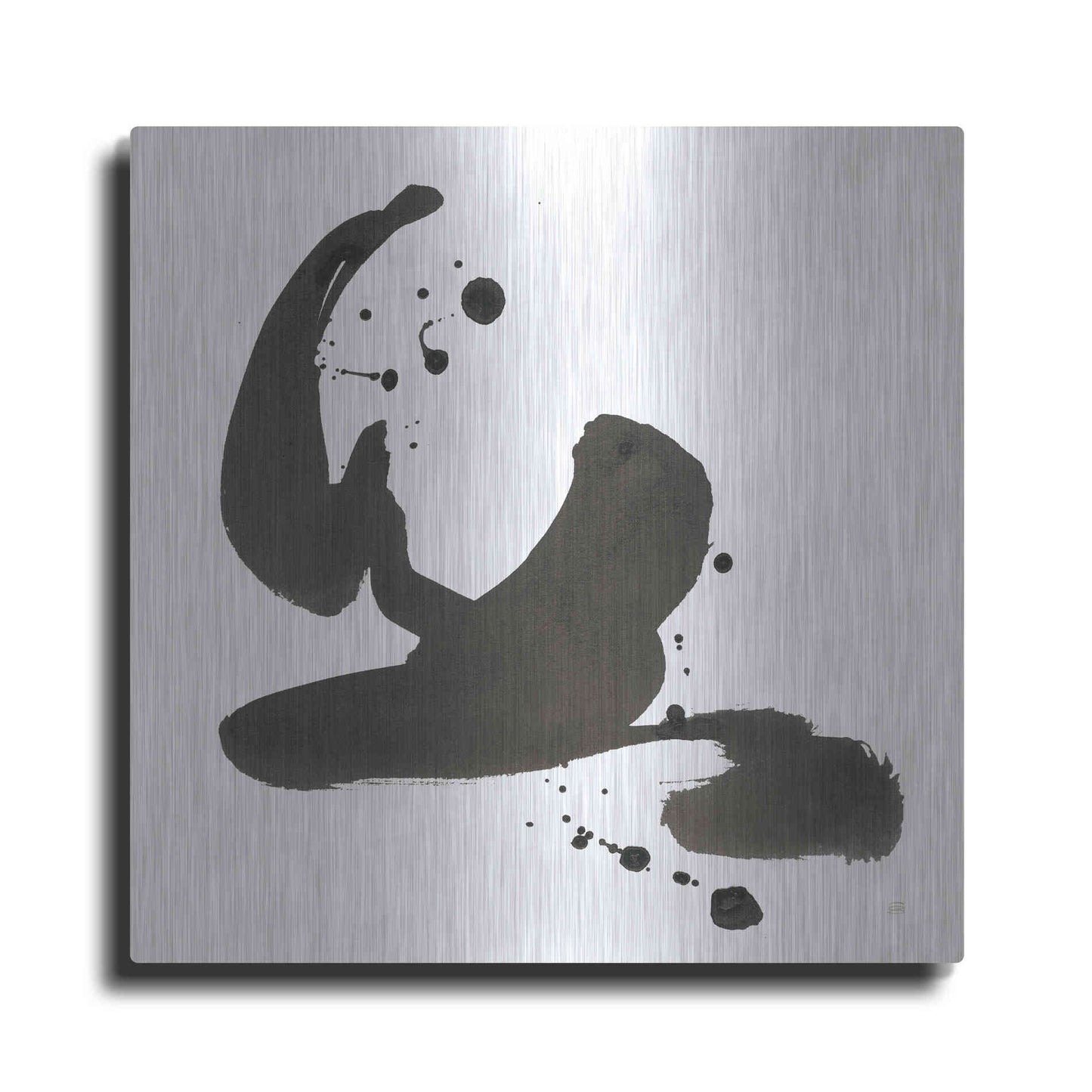 Luxe Metal Art 'Ink Drops I' by Chris Paschke, Metal Wall Art
