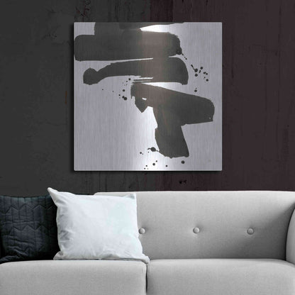 Luxe Metal Art 'Ink Drops IV' by Chris Paschke, Metal Wall Art,36x36