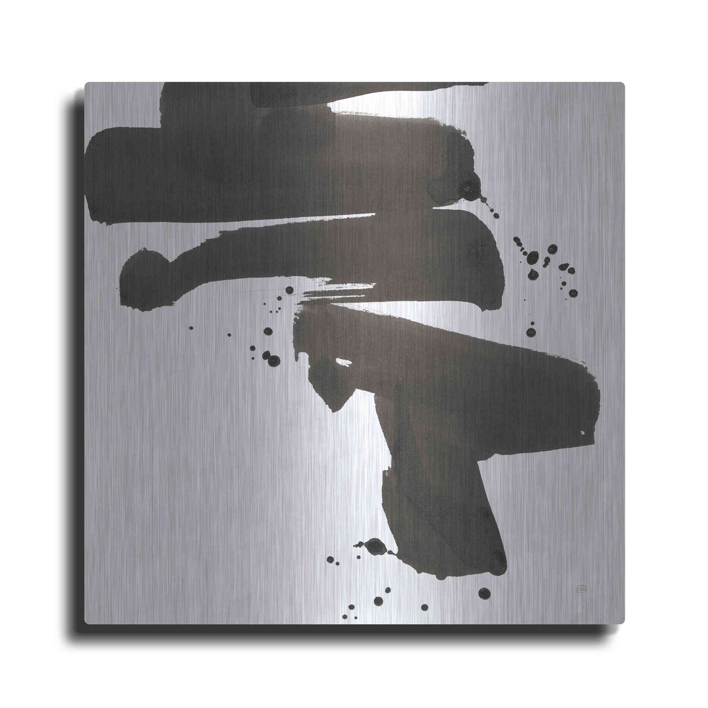 Luxe Metal Art 'Ink Drops IV' by Chris Paschke, Metal Wall Art