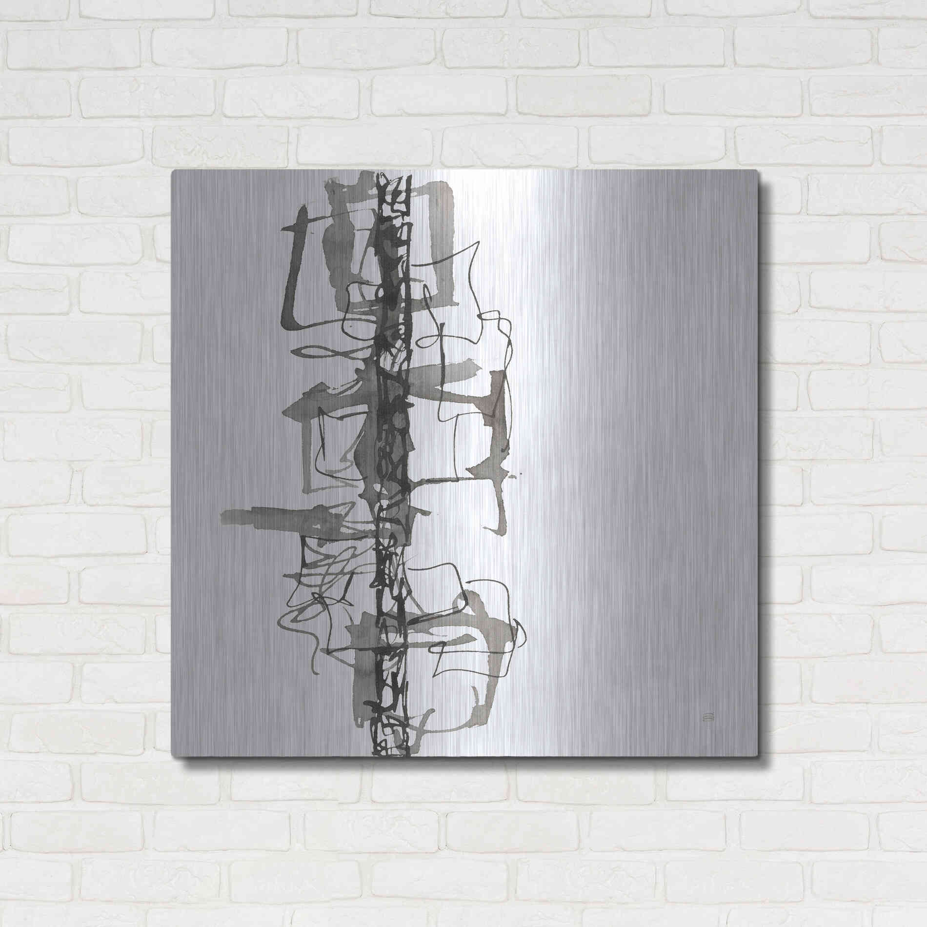 Luxe Metal Art 'Rope Ladder I' by Chris Paschke, Metal Wall Art,36x36