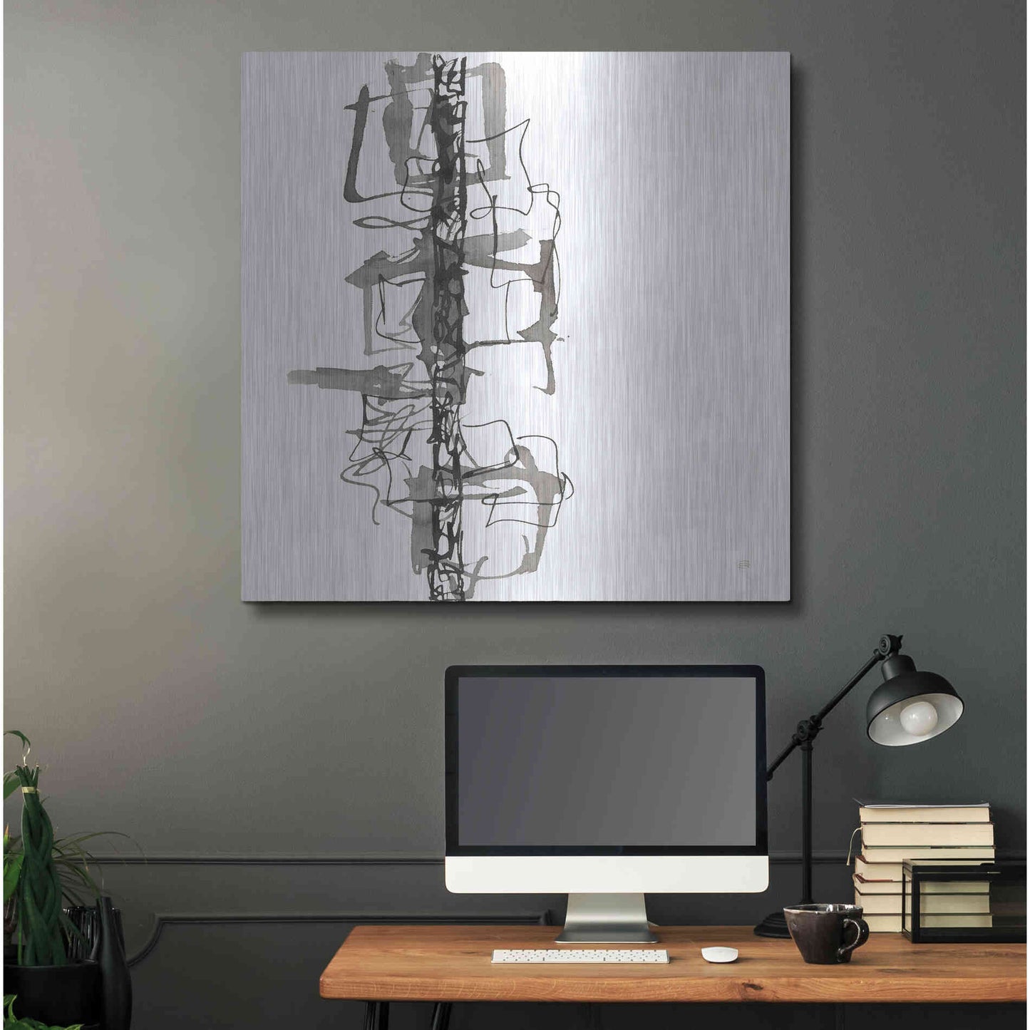 Luxe Metal Art 'Rope Ladder I' by Chris Paschke, Metal Wall Art,36x36