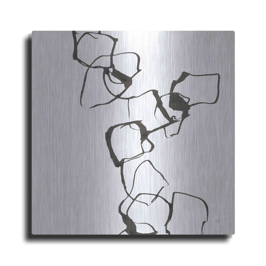 Luxe Metal Art 'Stoned I' by Chris Paschke, Metal Wall Art