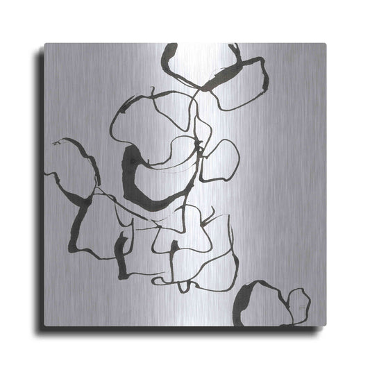 Luxe Metal Art 'Stoned III' by Chris Paschke, Metal Wall Art