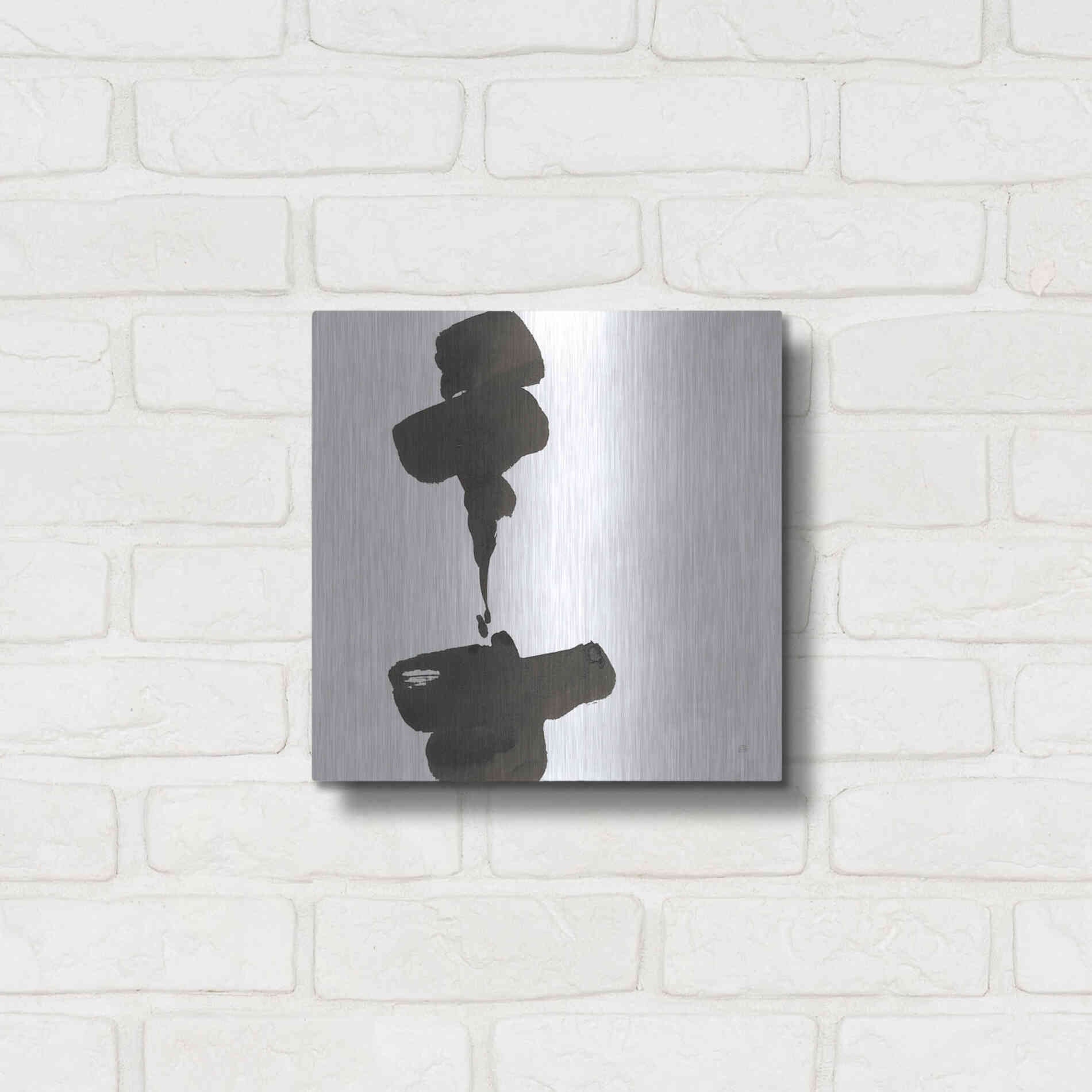 Luxe Metal Art 'Swash III' by Chris Paschke, Metal Wall Art,12x12