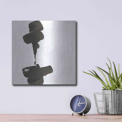 Luxe Metal Art 'Swash III' by Chris Paschke, Metal Wall Art,12x12