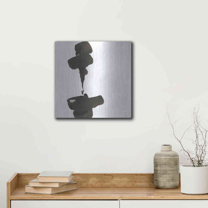 Luxe Metal Art 'Swash III' by Chris Paschke, Metal Wall Art,12x12