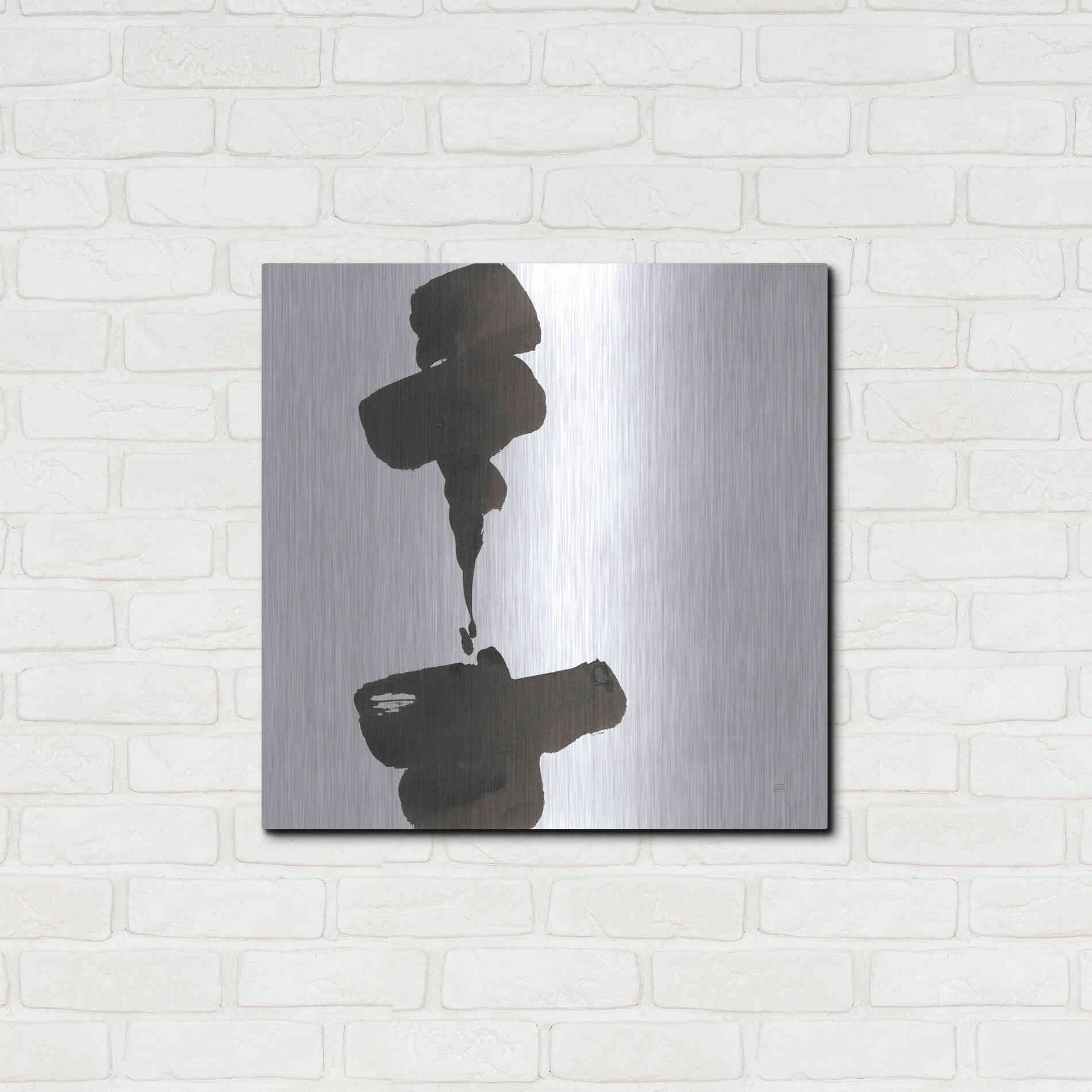 Luxe Metal Art 'Swash III' by Chris Paschke, Metal Wall Art,24x24