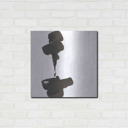 Luxe Metal Art 'Swash III' by Chris Paschke, Metal Wall Art,24x24