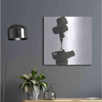 Luxe Metal Art 'Swash III' by Chris Paschke, Metal Wall Art,24x24