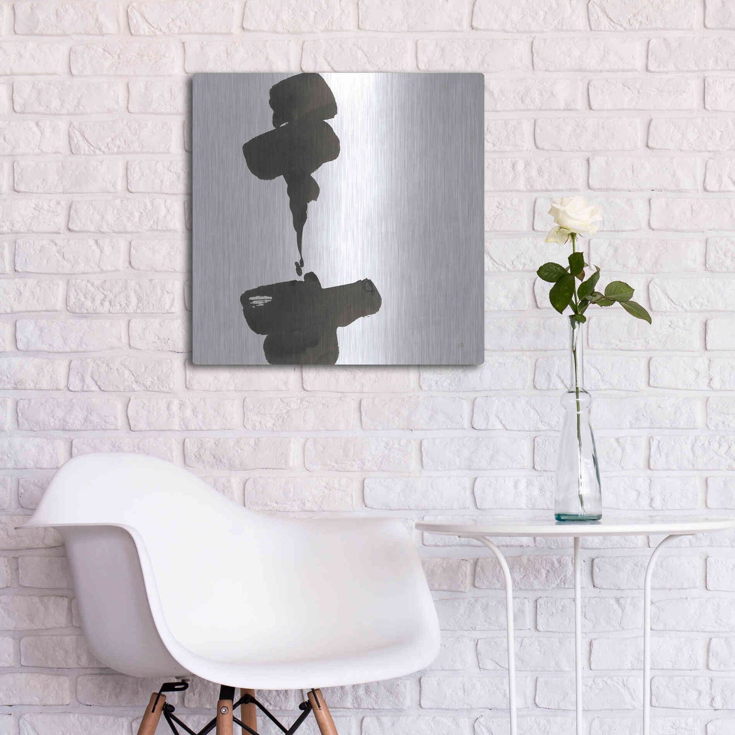 Luxe Metal Art 'Swash III' by Chris Paschke, Metal Wall Art,24x24