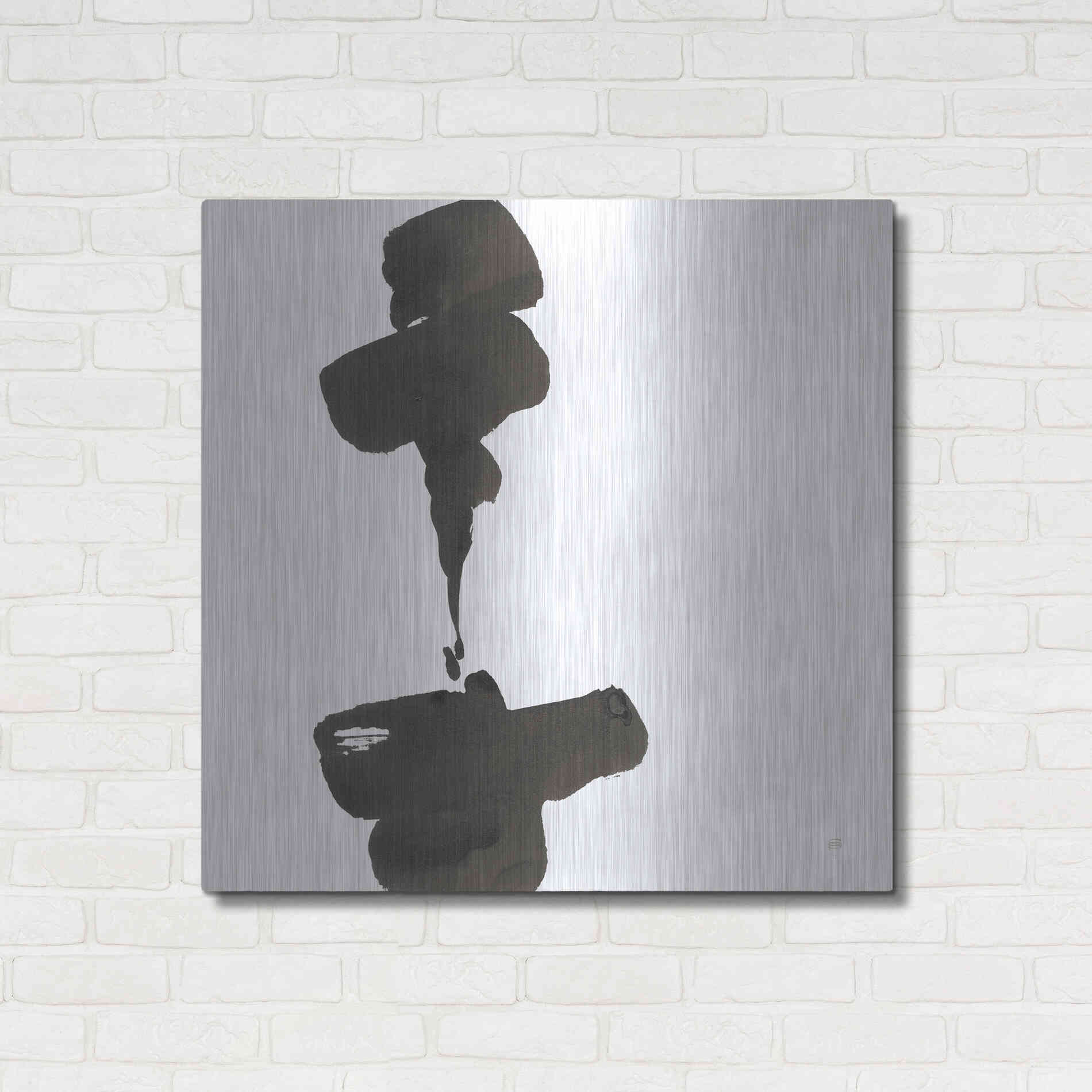 Luxe Metal Art 'Swash III' by Chris Paschke, Metal Wall Art,36x36