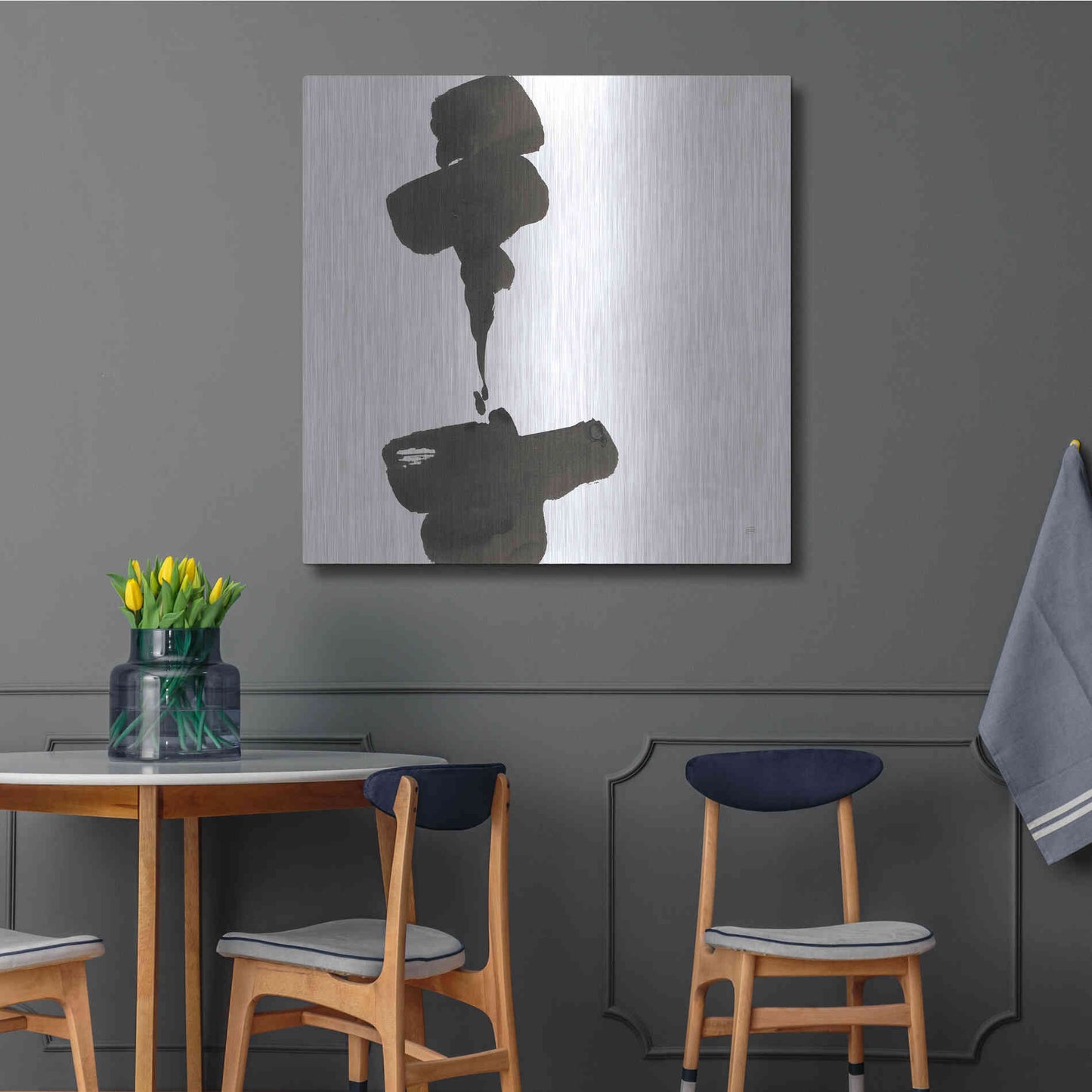 Luxe Metal Art 'Swash III' by Chris Paschke, Metal Wall Art,36x36