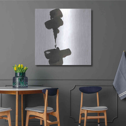 Luxe Metal Art 'Swash III' by Chris Paschke, Metal Wall Art,36x36