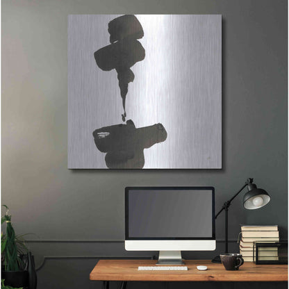 Luxe Metal Art 'Swash III' by Chris Paschke, Metal Wall Art,36x36